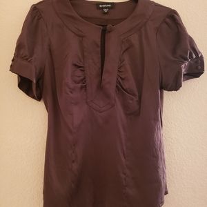 Bebe Brown Blouse Size M